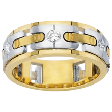 Afbeelding in Gallery-weergave laden, 0.45 Karaat Ronde Echt Diamanten Mannen Verlovingsband Sieraden Nieuw