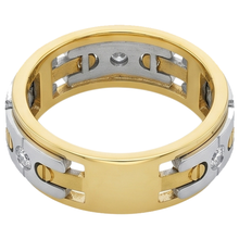 Afbeelding in Gallery-weergave laden, 0.45 Karaat Ronde Echt Diamanten Mannen Verlovingsband Sieraden Nieuw