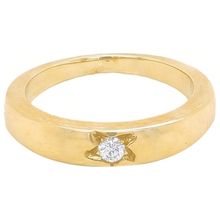 Afbeelding in Gallery-weergave laden, 0.50 Karaat Zigeuner Echt Diamanten Solitaire Ring Geel Goud 14K