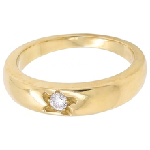 Afbeelding in Gallery-weergave laden, 0.50 Karaat Zigeuner Echt Diamanten Solitaire Ring Geel Goud 14K
