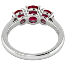 Afbeelding in Gallery-weergave laden, 1.10 karaat Birma Ruby Diamond geaccentueerde ring 14K White Gold New