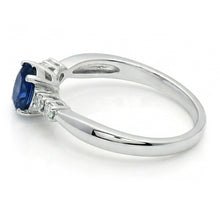 Afbeelding in Gallery-weergave laden, 1.40 Ct Ceylon Sapphire Met Diamant Vijf Stenen Trouwring