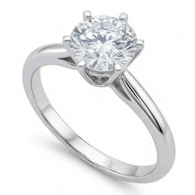 Afbeelding in Gallery-weergave laden, echte round diamant 1.40karaat ring profielweergave