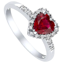 Afbeelding in Gallery-weergave laden, echte round robijn 1.50karaat ring close-up detail