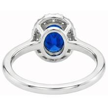 Afbeelding in Gallery-weergave laden, echte round saffier 1.85karaat ring profielweergave