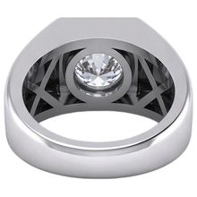 Afbeelding in Gallery-weergave laden, 1 Karaat F VS1 Diamanten Heren Solitaire Ring 14K Witgoud