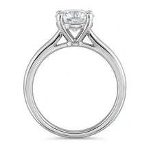Afbeelding in Gallery-weergave laden, 1 Karaat Ronde Geslepen Solitaire Echt Diamanten Trouwdame Ring 4 Tanden