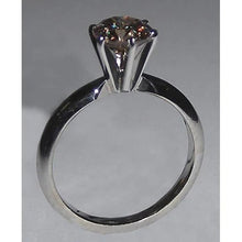 Afbeelding in Gallery-weergave laden, 1 Karaat Ronde Rode Robijn Verlovings Ring Solitaire Edelsteen