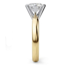 Afbeelding in Gallery-weergave laden, echte round diamant 1karaat ring bovenaanzicht
