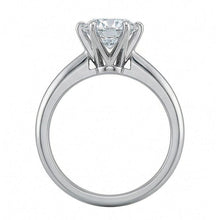 Afbeelding in Gallery-weergave laden, echte round diamant 1karaat ring profielweergave