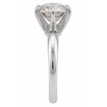 Afbeelding in Gallery-weergave laden, echte round diamant 1karaat ring close-up detail