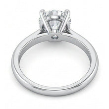 Afbeelding in Gallery-weergave laden, echte round diamant 1karaat ring op wit