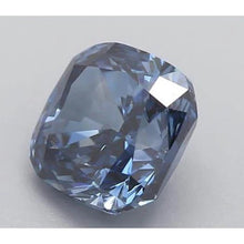 Afbeelding in Gallery-weergave laden, Blauwe Saffier Cushion Loose Sapphires Natural in Gold – zijaanzicht