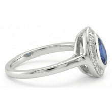 Afbeelding in Gallery-weergave laden, 1.30 Ct Ceylon Sapphire Pear Diamonds Trouwring