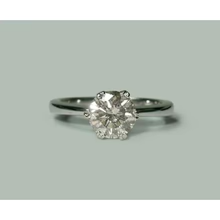 Afbeelding in Gallery-weergave laden, 1.50 Karaat Echt Diamanten Ring Solitaire Rond Wit Goud 14K Sieraden