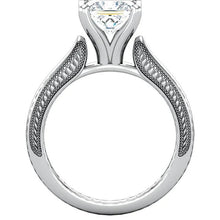 Afbeelding in Gallery-weergave laden, 1.50 Karaat Vintage Stijl Prinses Echt Diamanten Solitaire Ring