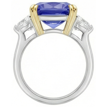 Afbeelding in Gallery-weergave laden, IGI GECERTIFICEERDE Gouden 10 Karaat Echte Saffier Ring