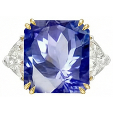Afbeelding in Gallery-weergave laden, IGI GECERTIFICEERDE Gouden 10 Karaat Echte Saffier Ring