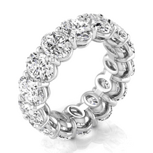 Afbeelding in Gallery-weergave laden, Ovaal Geslepen Diamant ring in 14 Karaat Witgoud – zijaanzicht
