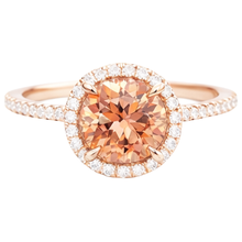 Afbeelding in Gallery-weergave laden, 10,75 ct Solitaire met accent Morganite en Natuurlijke echte diamanten ( niet in een laboratorium gekweekt ) ring goud 14k