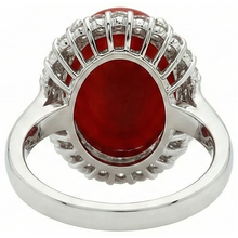 Afbeelding in Gallery-weergave laden, echte round diamant 11.25karaat ring op wit