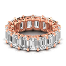 Afbeelding in Gallery-weergave laden, Fijne Diamant Eternity Band 12,75 karaat 14K Rosé Goud – vooraanzicht