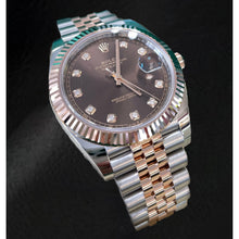 Afbeelding in Gallery-weergave laden, Natuurlijk 126331 Rolex Datejust 41mm Herenhorloge Roségoud 18K