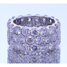Afbeelding in Gallery-weergave laden, 12,75 Karaat Echt Diamanten ronde Eeuwigheid Band Damessieraden