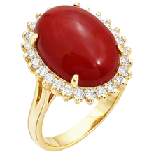 Afbeelding in Gallery-weergave laden, echte round diamant 13.25karaat ring close-up detail