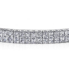 Afbeelding in Gallery-weergave laden, 13 Karaat Prachtig Prinsesslijpsel Natuurlijke uit de aarde gewonnen Diamanten Tapijt Armband