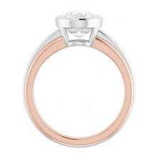Afbeelding in Gallery-weergave laden, 14K Gouden Solitaire Trouwring Ovaal Old Mine Cut Natuurlijke uit de aarde gewonnen Diamant 3 Karaat