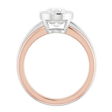Afbeelding in Gallery-weergave laden, 14K Gouden Solitaire Trouwring Ovaal Old Mine Cut Natuurlijke uit de aarde gewonnen Diamant 3 Karaat