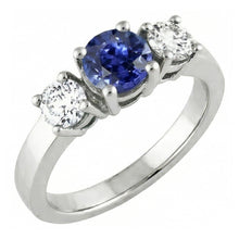 Afbeelding in Gallery-weergave laden, echte round diamant 2.50karaat ring vooraanzicht