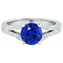 Afbeelding in Gallery-weergave laden, echte round diamant 3.20karaat ring close-up detail