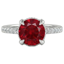 Afbeelding in Gallery-weergave laden, echte round diamant 3.80karaat ring vooraanzicht