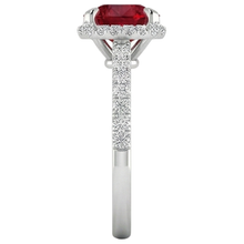 Afbeelding in Gallery-weergave laden, echte round diamant 3.80karaat ring profielweergave