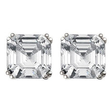 Afbeelding in Gallery-weergave laden, 14K Witgouden Dames Asscher Gesneden 4 Karaat Echt Diamanten Oorknopjes Fijn
