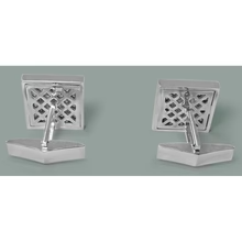 Afbeelding in Gallery-weergave laden, 14K Witgouden Manchetknopen Voor Heren, Paar 3.50 Karaats Echt Diamanten Manchetknopen