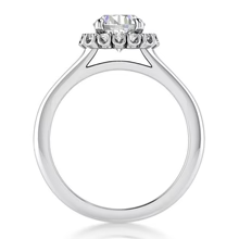 Afbeelding in Gallery-weergave laden, echte round diamant 2karaat ring zijaanzicht