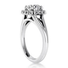 Afbeelding in Gallery-weergave laden, echte round diamant 2karaat ring close-up detail