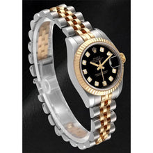 Afbeelding in Gallery-weergave laden, 179173 Lady Rolex Datejust Zwarte Diamant Wijzerplaat Jaar 2012 Verborgen Sluiting