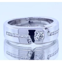 Afbeelding in Gallery-weergave laden, 1 Karaat Eenvoudige Ronde Echt Diamanten Jubileumband Wit Goud 14K VS1 F