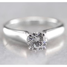 Afbeelding in Gallery-weergave laden, 1 Karaat Solitaire Echt Diamanten Verlovingsring Vrouwen Sieraden Nieuw