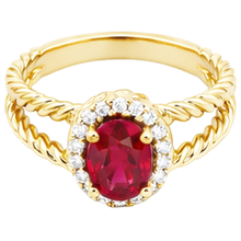 Afbeelding in Gallery-weergave laden, 1,16 karaat Natuurlijke echte diamanten ( niet in een laboratorium gekweekt ) robijn edelsteen ring ovaal wit goud 14K