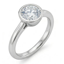Afbeelding in Gallery-weergave laden, 1,20 Ct Ronde Ring Set Echt Diamanten Bruiloft Solitaire Ring Wit Goud 14K