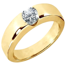 Afbeelding in Gallery-weergave laden, 1,25 ct, Ronde Briljante Diamant Solitaire Verlovingsring Goud Heren