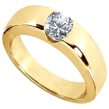 Afbeelding in Gallery-weergave laden, 1,25 ct, Ronde Briljante Diamant Solitaire Verlovingsring Goud Heren