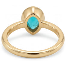 Afbeelding in Gallery-weergave laden, 1,25 karaat Paraiba Toermalijn Edelsteen Ring in 14K Geelgoud