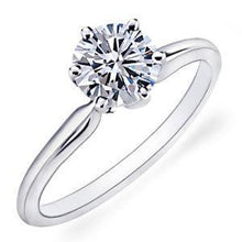 Afbeelding in Gallery-weergave laden, echte round diamant 1.25karaat ring vooraanzicht