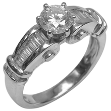 Afbeelding in Gallery-weergave laden, 1,30 Karaat Echt Diamanten Verlovingsring Wit Goud 14K